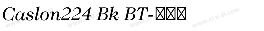 Caslon224 Bk BT字体转换